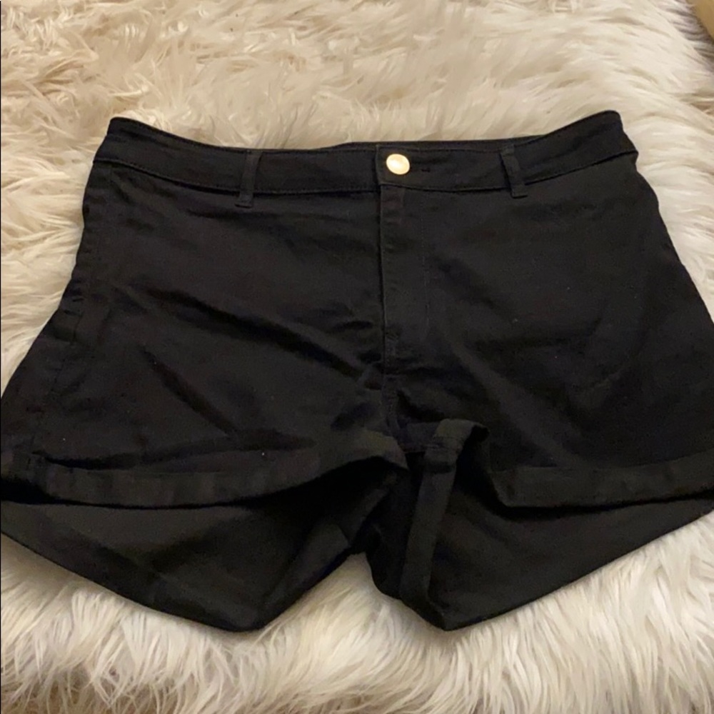 Black Jean shorts